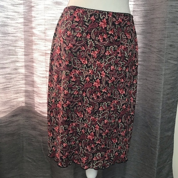 MY MICHELLE MEDIUM PAISLEY SKIRT - Picture 1 of 5